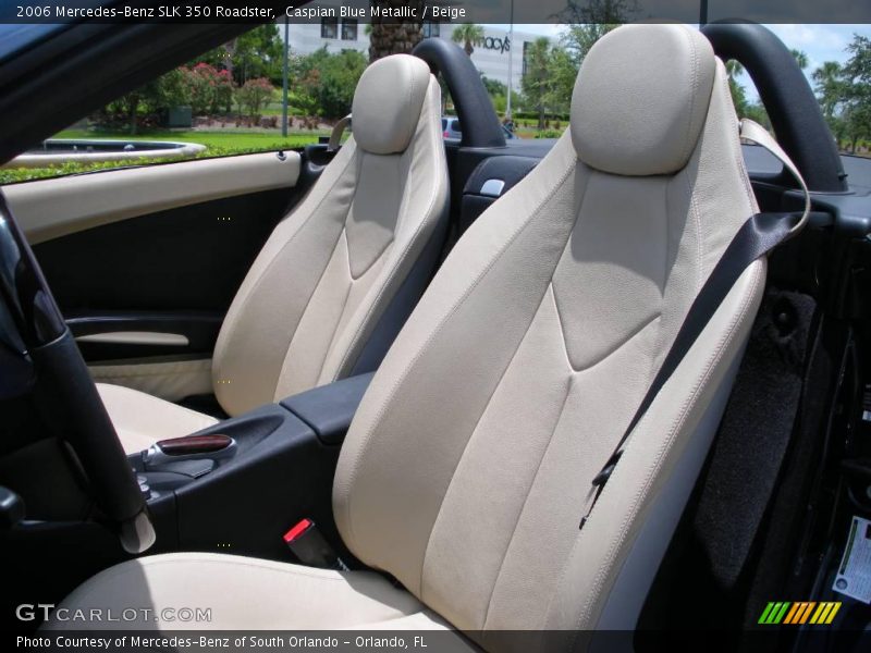Caspian Blue Metallic / Beige 2006 Mercedes-Benz SLK 350 Roadster