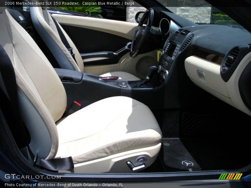 Caspian Blue Metallic / Beige 2006 Mercedes-Benz SLK 350 Roadster