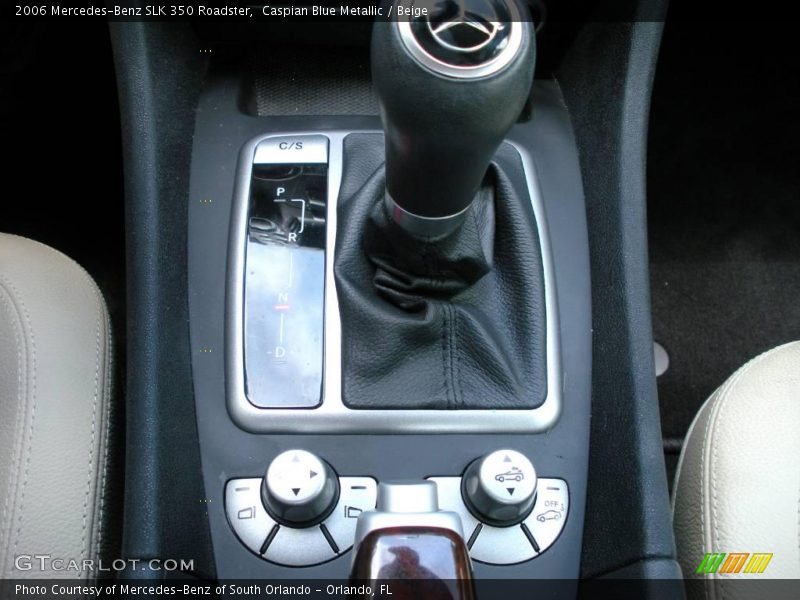 Caspian Blue Metallic / Beige 2006 Mercedes-Benz SLK 350 Roadster