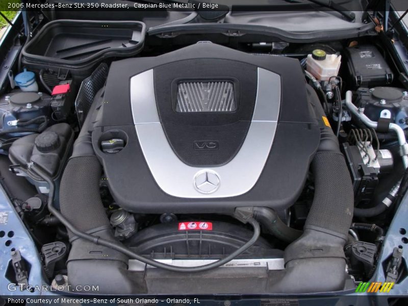 Caspian Blue Metallic / Beige 2006 Mercedes-Benz SLK 350 Roadster