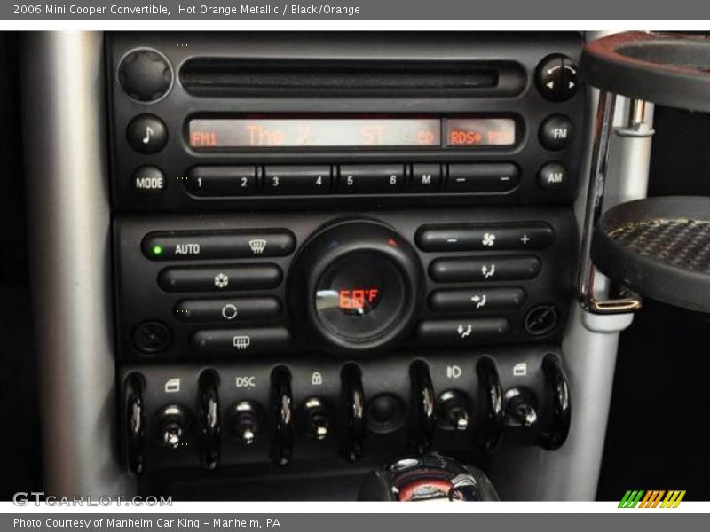 Hot Orange Metallic / Black/Orange 2006 Mini Cooper Convertible