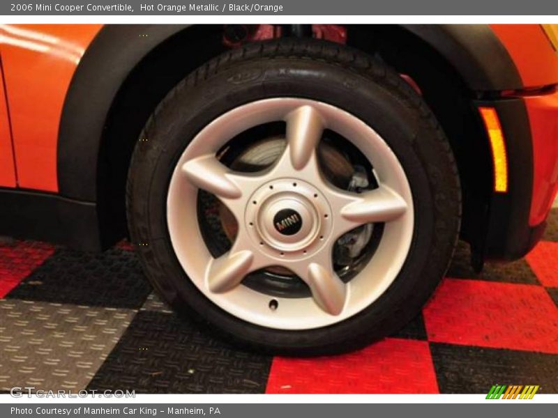 Hot Orange Metallic / Black/Orange 2006 Mini Cooper Convertible