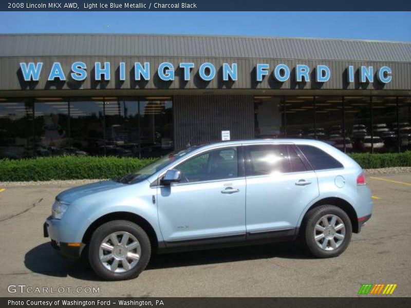 Light Ice Blue Metallic / Charcoal Black 2008 Lincoln MKX AWD