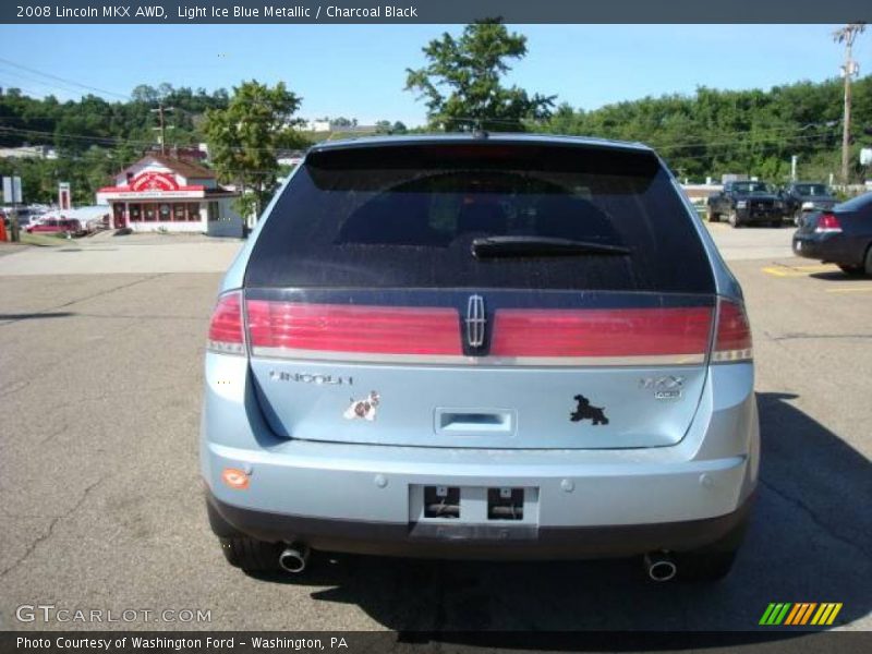 Light Ice Blue Metallic / Charcoal Black 2008 Lincoln MKX AWD