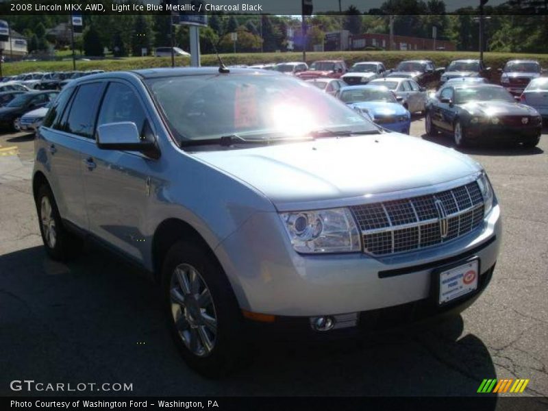 Light Ice Blue Metallic / Charcoal Black 2008 Lincoln MKX AWD