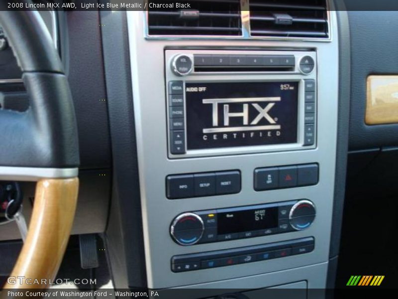 Light Ice Blue Metallic / Charcoal Black 2008 Lincoln MKX AWD