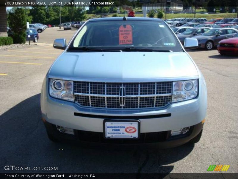 Light Ice Blue Metallic / Charcoal Black 2008 Lincoln MKX AWD