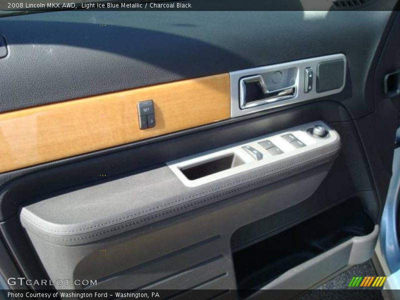 Light Ice Blue Metallic / Charcoal Black 2008 Lincoln MKX AWD