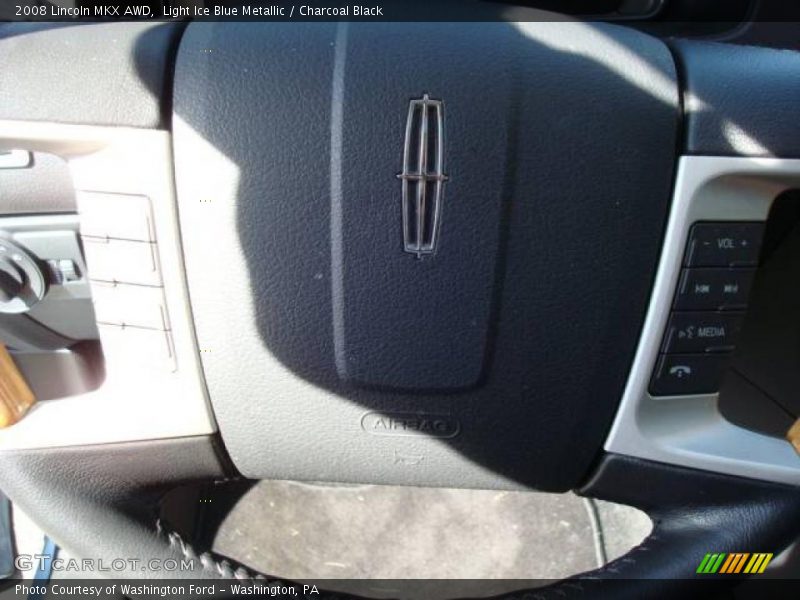 Light Ice Blue Metallic / Charcoal Black 2008 Lincoln MKX AWD