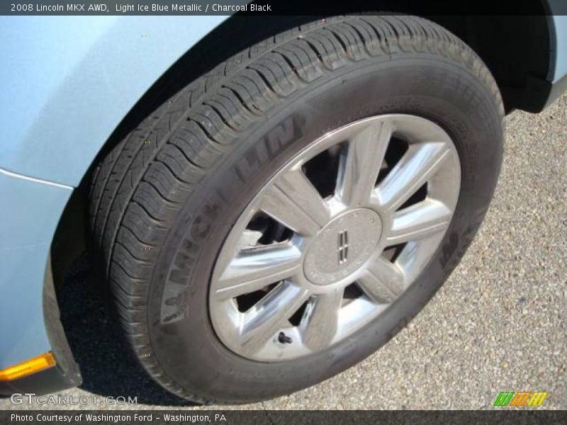 Light Ice Blue Metallic / Charcoal Black 2008 Lincoln MKX AWD