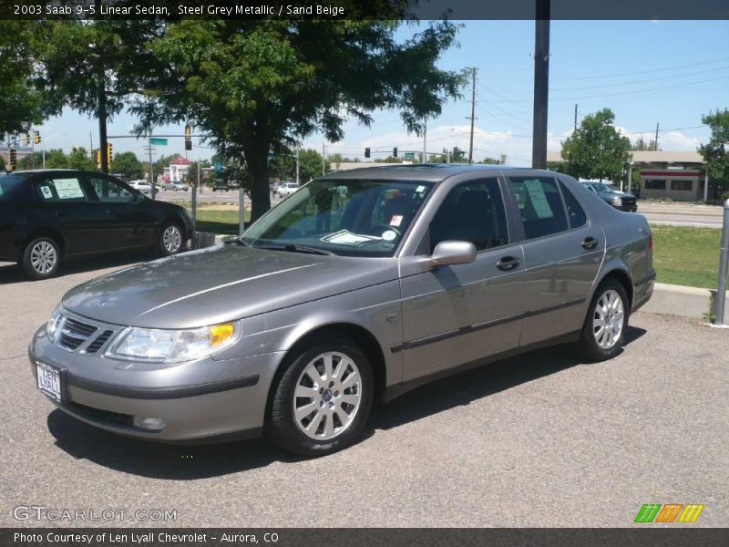 Steel Grey Metallic / Sand Beige 2003 Saab 9-5 Linear Sedan