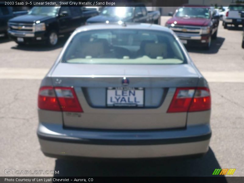 Steel Grey Metallic / Sand Beige 2003 Saab 9-5 Linear Sedan