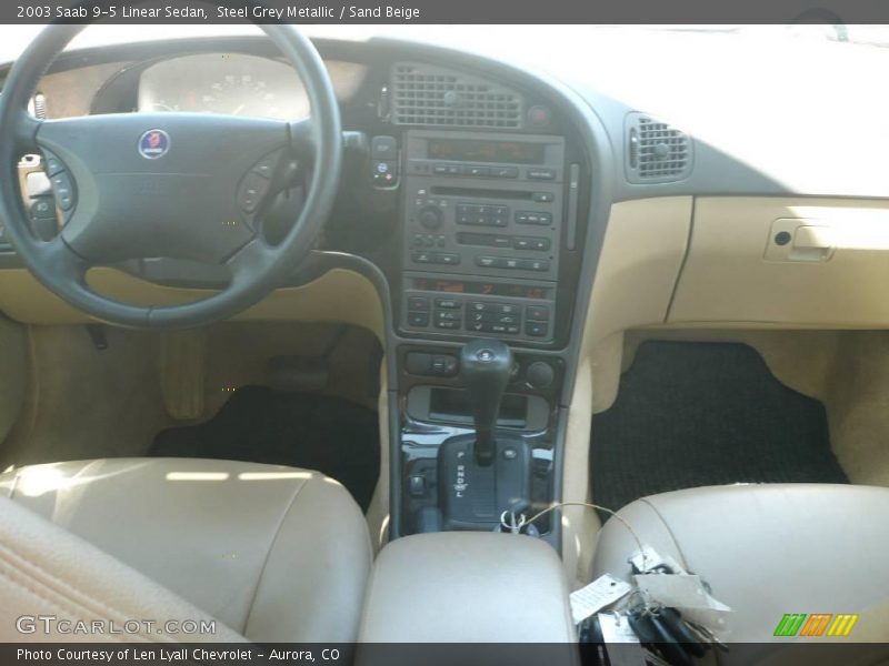 Steel Grey Metallic / Sand Beige 2003 Saab 9-5 Linear Sedan