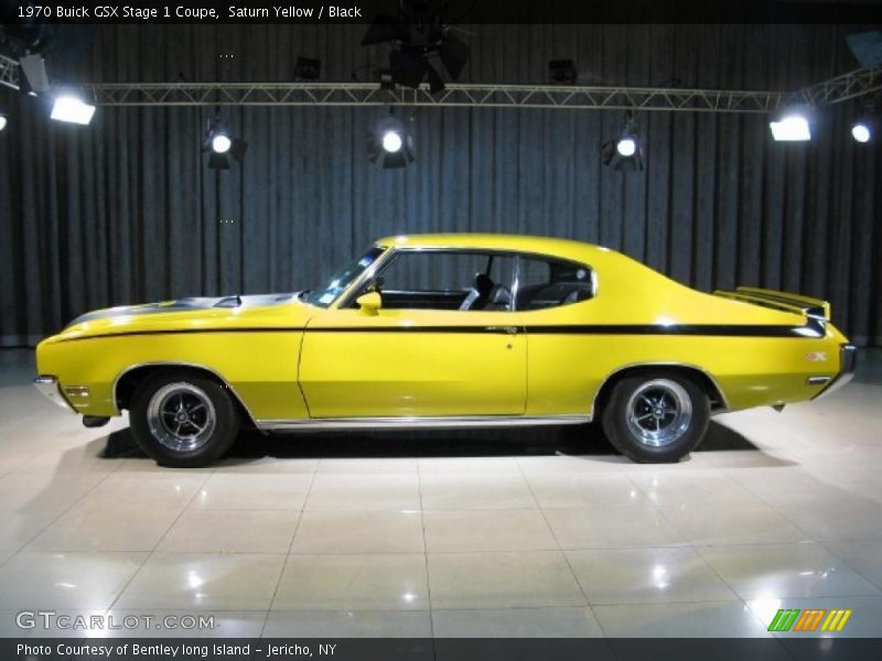 Saturn Yellow / Black 1970 Buick GSX Stage 1 Coupe