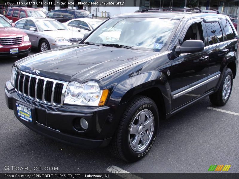 Black / Medium Slate Gray 2005 Jeep Grand Cherokee Limited 4x4