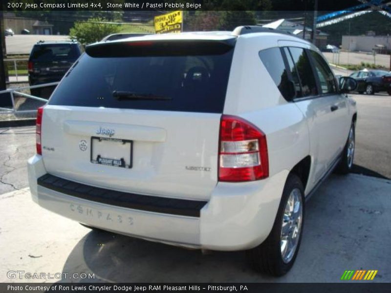 Stone White / Pastel Pebble Beige 2007 Jeep Compass Limited 4x4