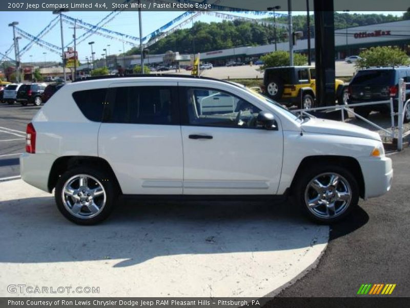 Stone White / Pastel Pebble Beige 2007 Jeep Compass Limited 4x4