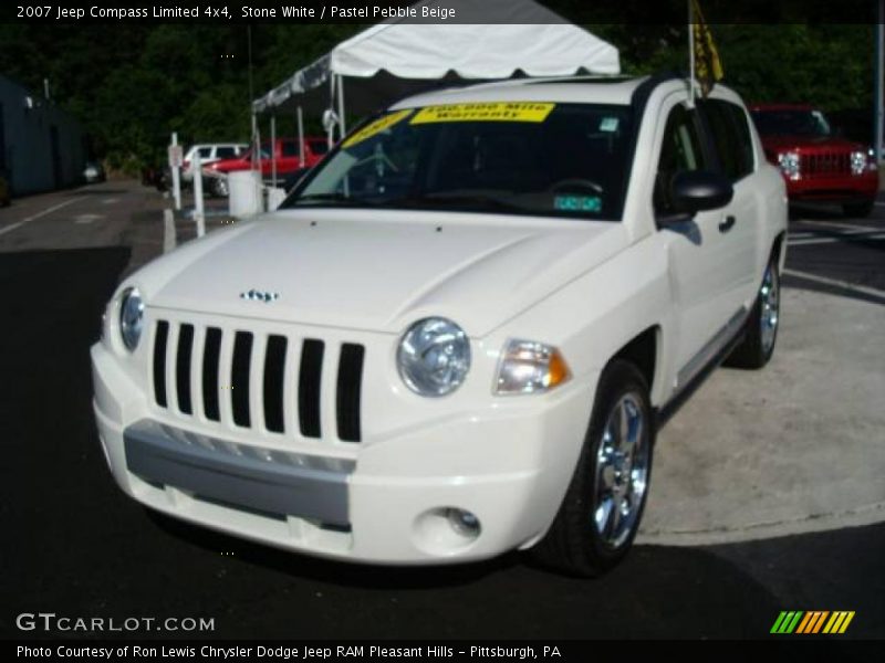 Stone White / Pastel Pebble Beige 2007 Jeep Compass Limited 4x4