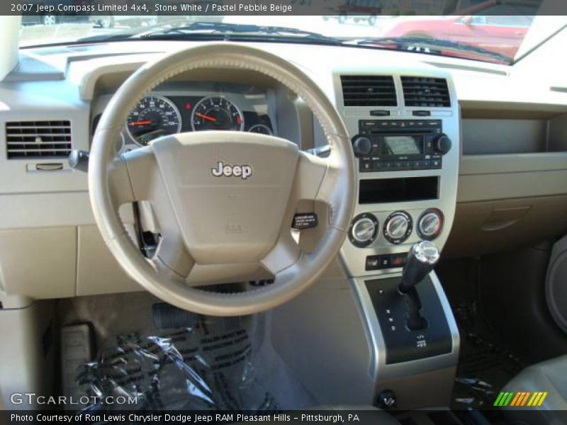 Stone White / Pastel Pebble Beige 2007 Jeep Compass Limited 4x4