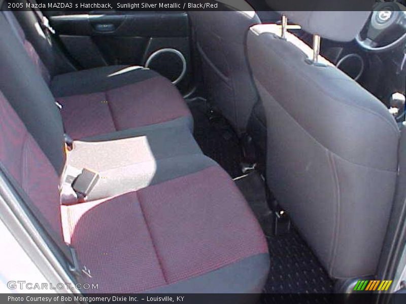 Sunlight Silver Metallic / Black/Red 2005 Mazda MAZDA3 s Hatchback
