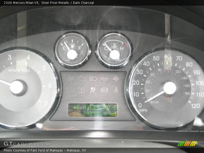 Silver Frost Metallic / Dark Charcoal 2006 Mercury Milan V6