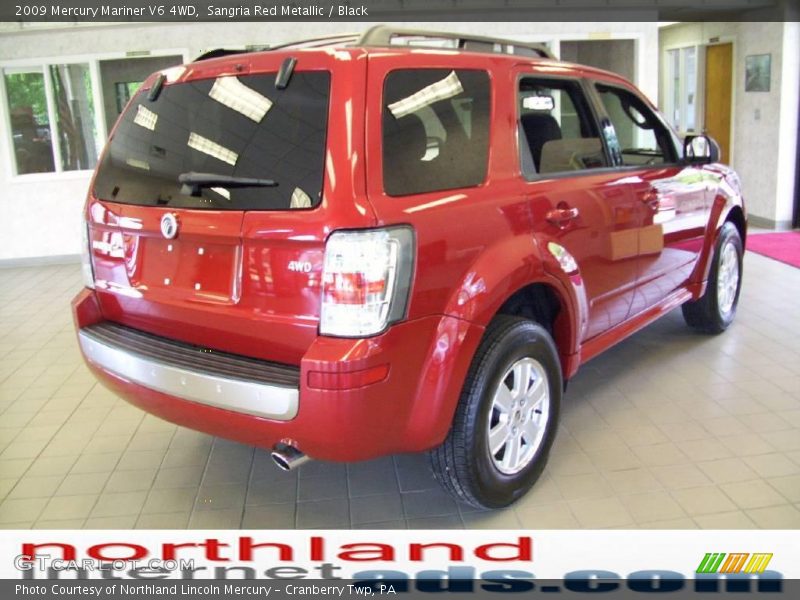 Sangria Red Metallic / Black 2009 Mercury Mariner V6 4WD