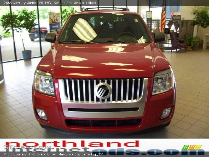 Sangria Red Metallic / Black 2009 Mercury Mariner V6 4WD