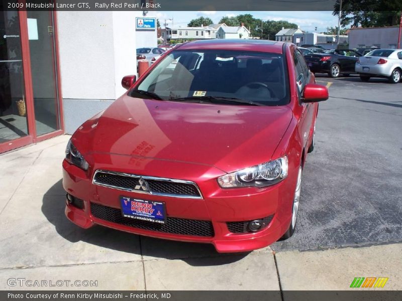 Rally Red Pearl / Black 2009 Mitsubishi Lancer GTS