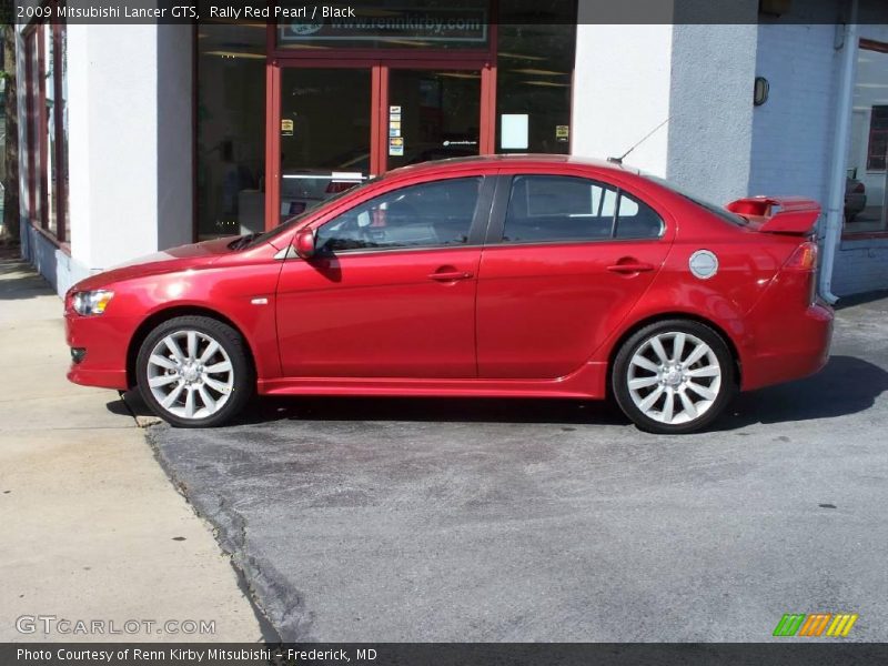 Rally Red Pearl / Black 2009 Mitsubishi Lancer GTS