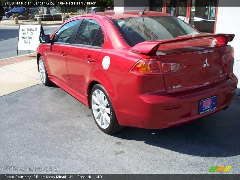 Rally Red Pearl / Black 2009 Mitsubishi Lancer GTS