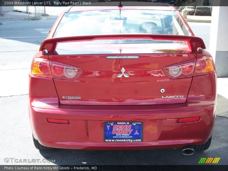 Rally Red Pearl / Black 2009 Mitsubishi Lancer GTS