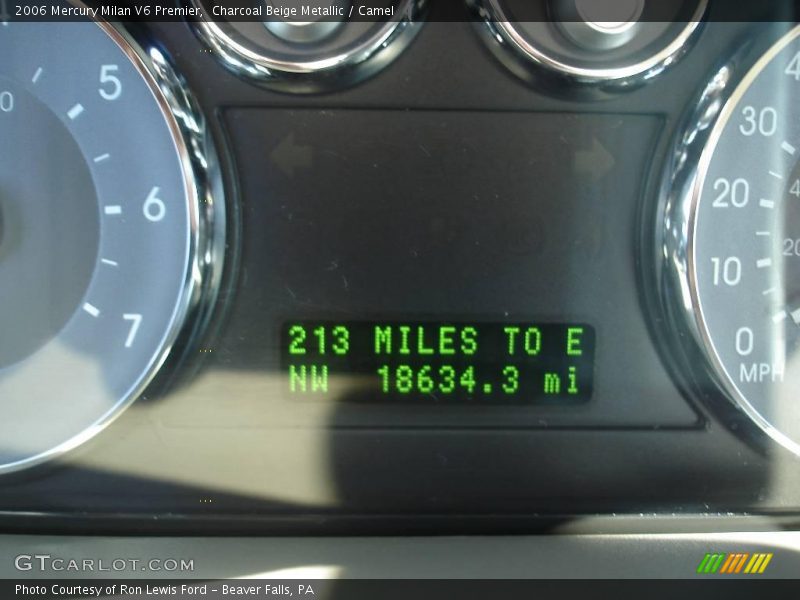 Charcoal Beige Metallic / Camel 2006 Mercury Milan V6 Premier