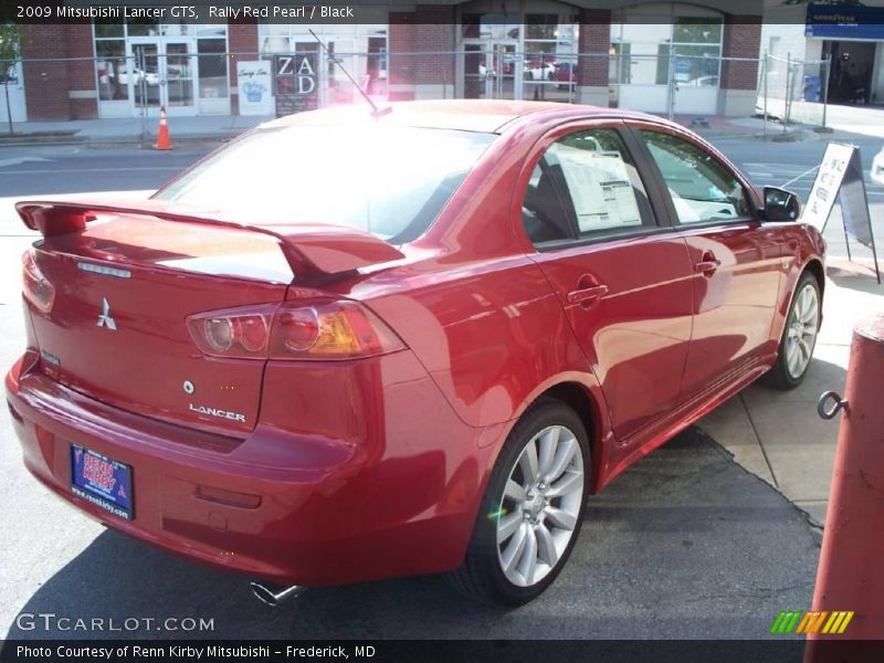 Rally Red Pearl / Black 2009 Mitsubishi Lancer GTS