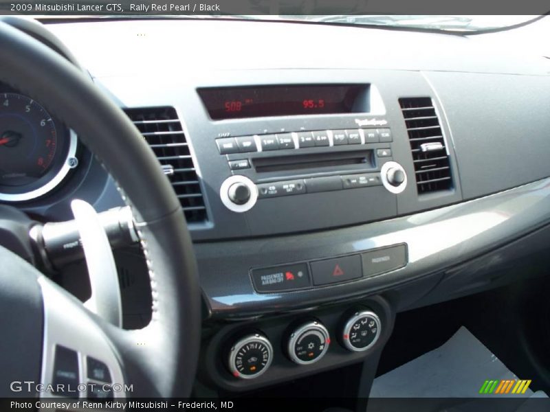 Rally Red Pearl / Black 2009 Mitsubishi Lancer GTS