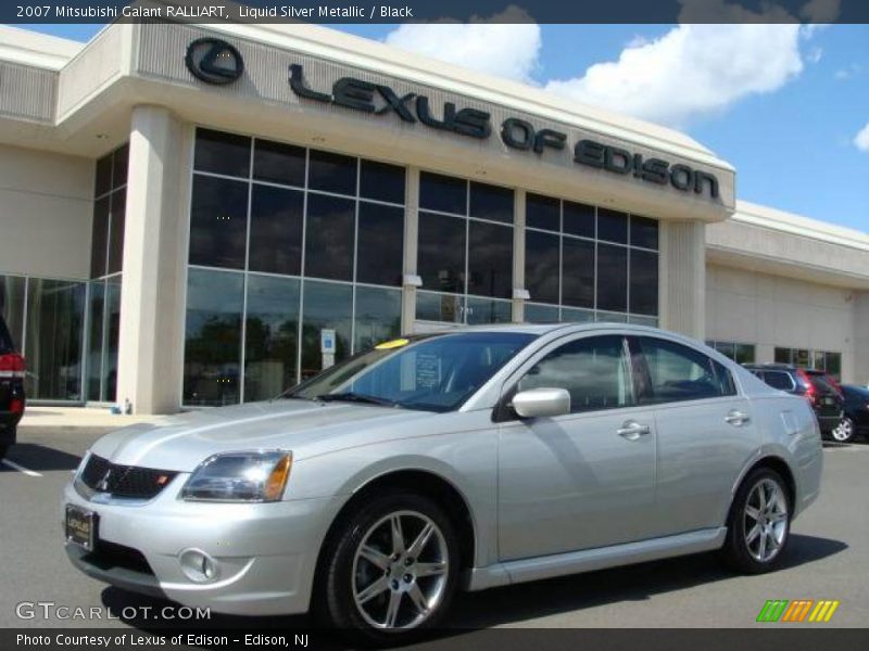 Liquid Silver Metallic / Black 2007 Mitsubishi Galant RALLIART