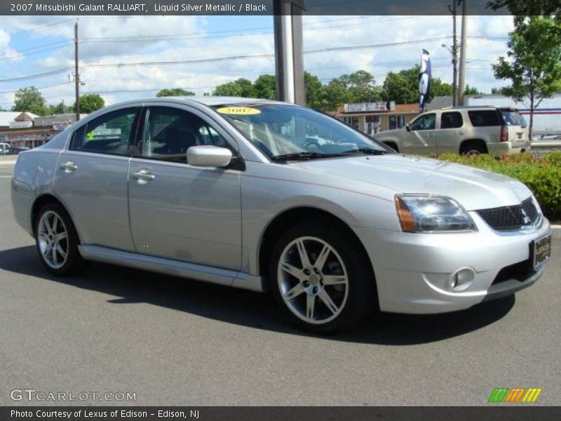 Liquid Silver Metallic / Black 2007 Mitsubishi Galant RALLIART