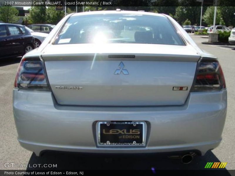 Liquid Silver Metallic / Black 2007 Mitsubishi Galant RALLIART