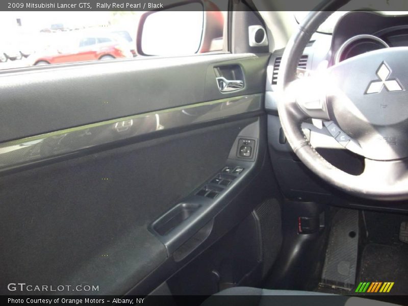 Rally Red Pearl / Black 2009 Mitsubishi Lancer GTS