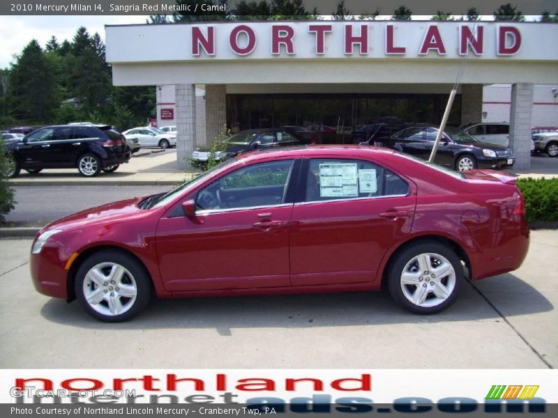 Sangria Red Metallic / Camel 2010 Mercury Milan I4