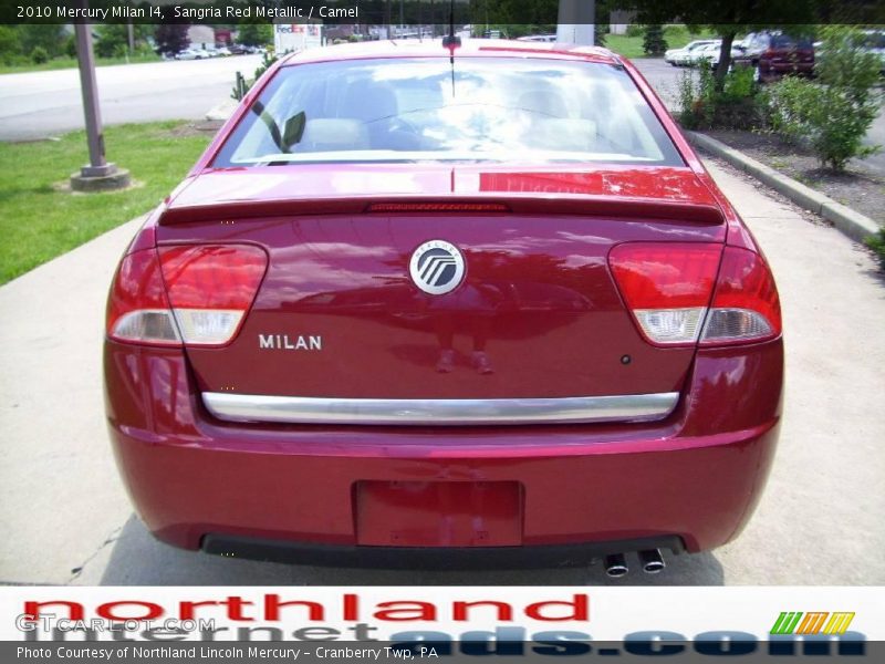 Sangria Red Metallic / Camel 2010 Mercury Milan I4