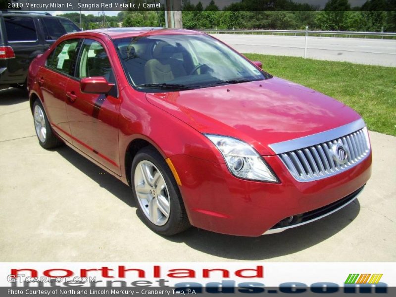 Sangria Red Metallic / Camel 2010 Mercury Milan I4
