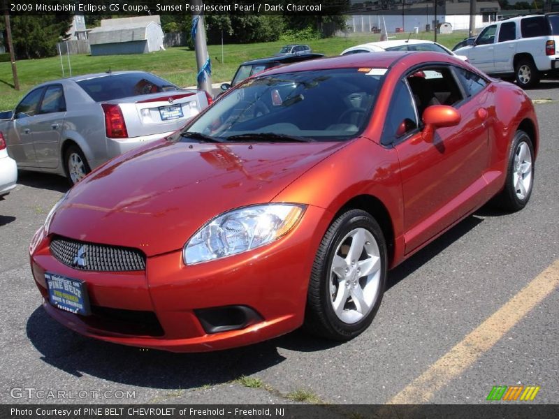 Sunset Pearlescent Pearl / Dark Charcoal 2009 Mitsubishi Eclipse GS Coupe