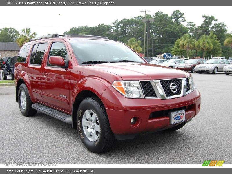 Red Brawn Pearl / Graphite 2005 Nissan Pathfinder SE Off Road