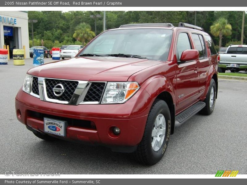 Red Brawn Pearl / Graphite 2005 Nissan Pathfinder SE Off Road