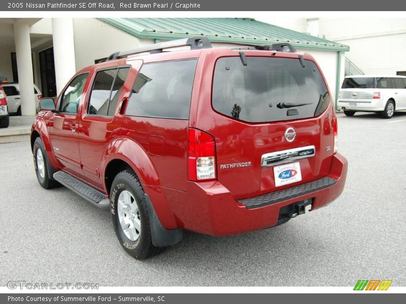 Red Brawn Pearl / Graphite 2005 Nissan Pathfinder SE Off Road