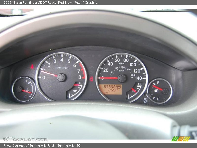 Red Brawn Pearl / Graphite 2005 Nissan Pathfinder SE Off Road