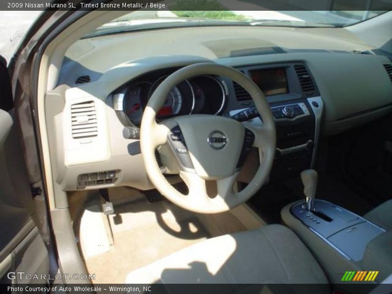 Tinted Bronze Metallic / Beige 2009 Nissan Murano SL