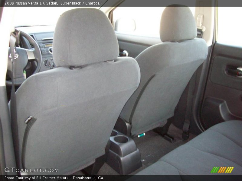 Super Black / Charcoal 2009 Nissan Versa 1.6 Sedan