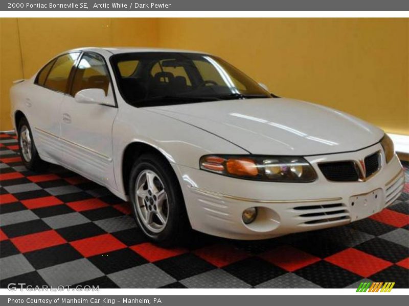 Arctic White / Dark Pewter 2000 Pontiac Bonneville SE