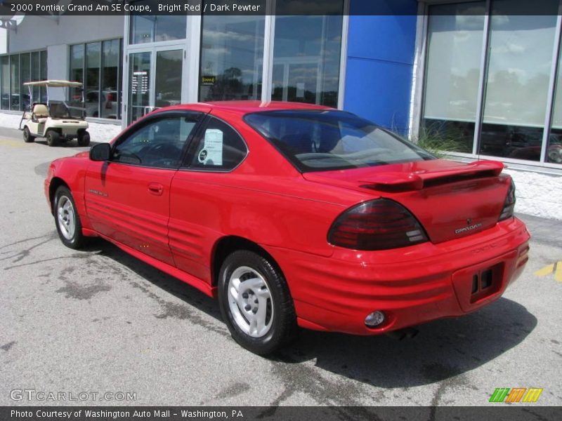 Bright Red / Dark Pewter 2000 Pontiac Grand Am SE Coupe